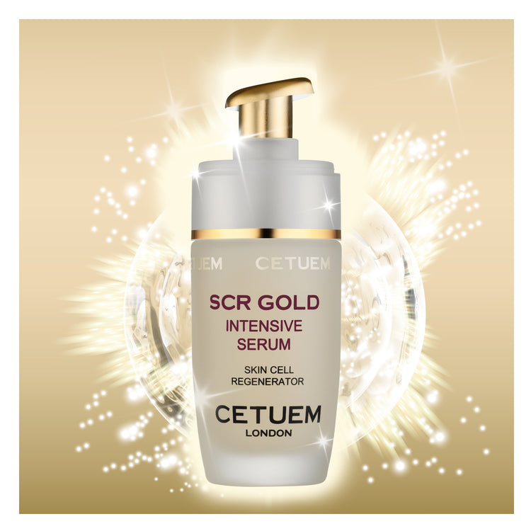 SCR Gold Intensive Serum - Skin Cell Regenerator with Hyaluronic Acid - Cetuem