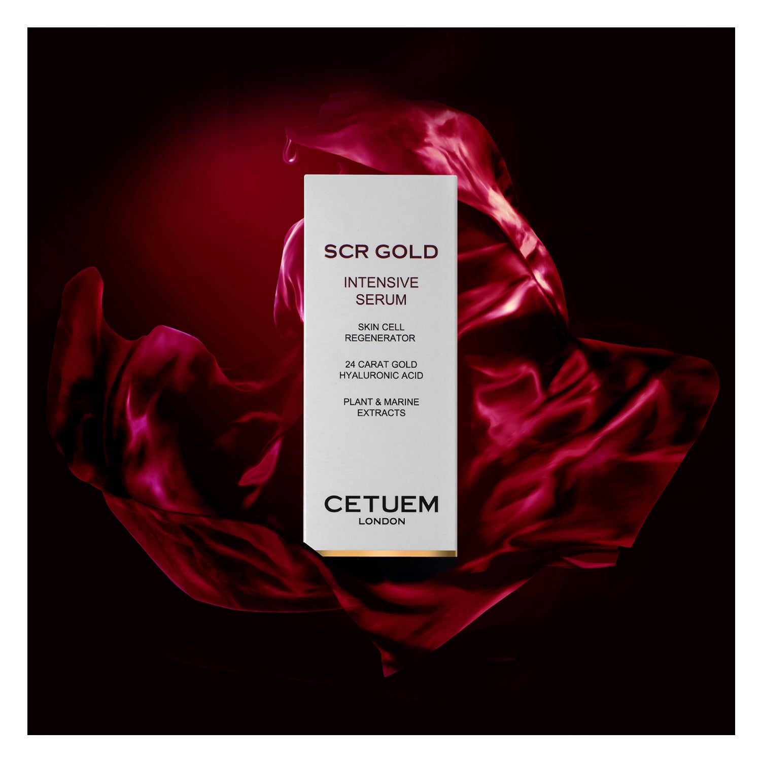 SCR Gold Intensive Serum - Skin Cell Regenerator with Hyaluronic Acid - Cetuem