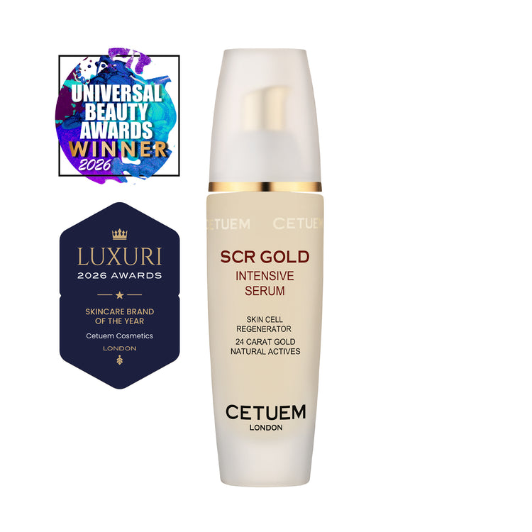 SCR Gold Intensive Serum with Hyaluronic Acid - 2026 Gold Award Winner - Cetuem