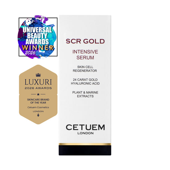 SCR Gold Intensive Serum with Hyaluronic Acid - 2026 Gold Award Winner - Cetuem